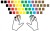 LEARNING COLOURED KEYBOARD STICKERS