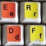 LEARNING COLOURED KEYBOARD STICKERS